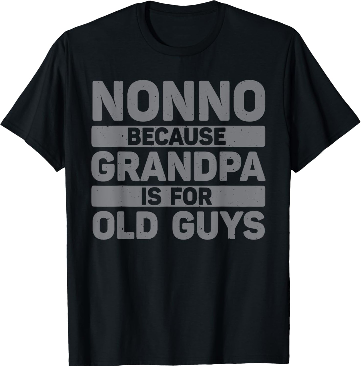 Nonno Design For Grandpa From Grandkids Father's Day Nonno T-Shirt - T-Shirt | Black