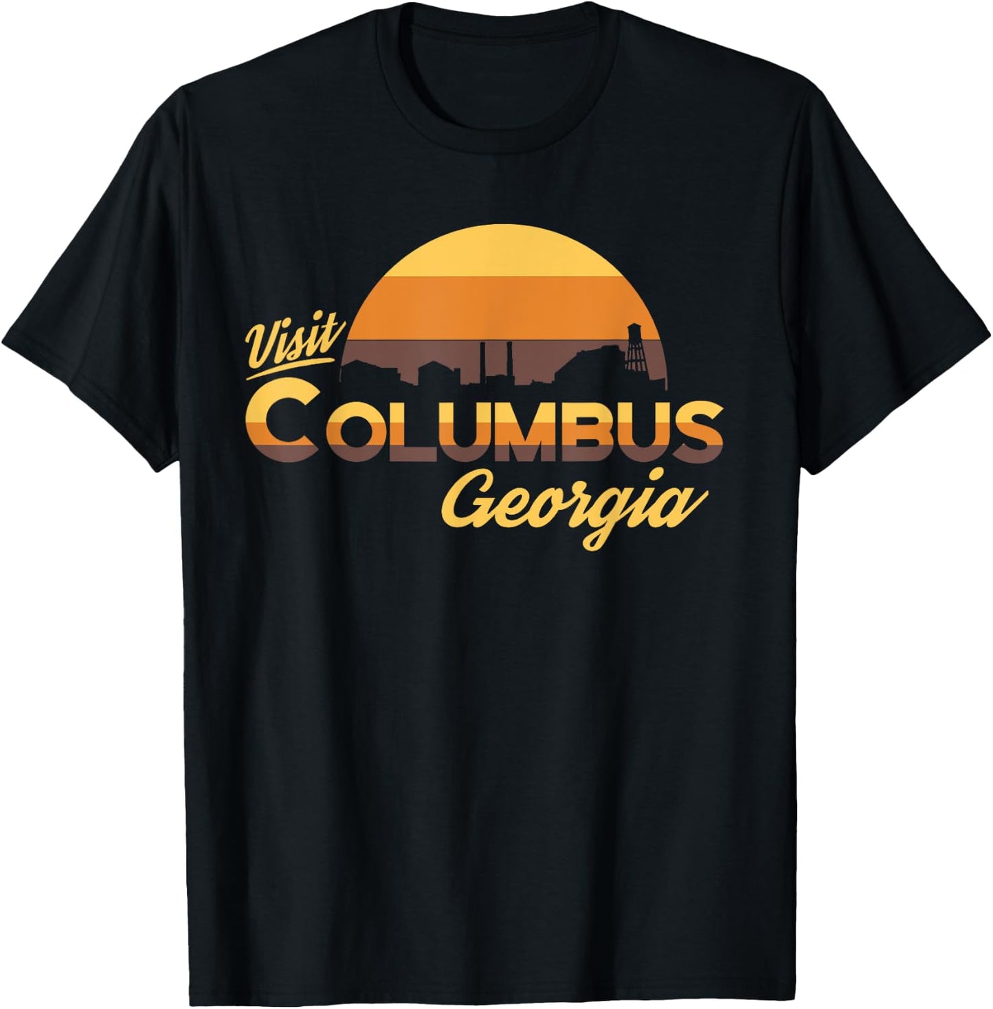 Visit Columbus Georgia T-Shirt - T-Shirt | Black
