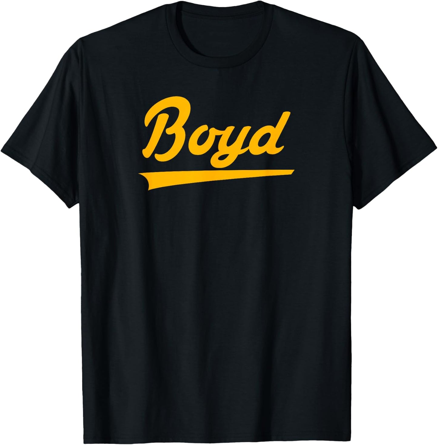 Boyd High School Vintage Swoosh T-Shirt - T-Shirt | Black