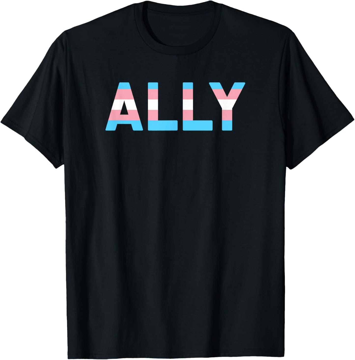 Trans Ally Shirt Support Transgender Pride Parade T-Shirt - T-Shirt | Black
