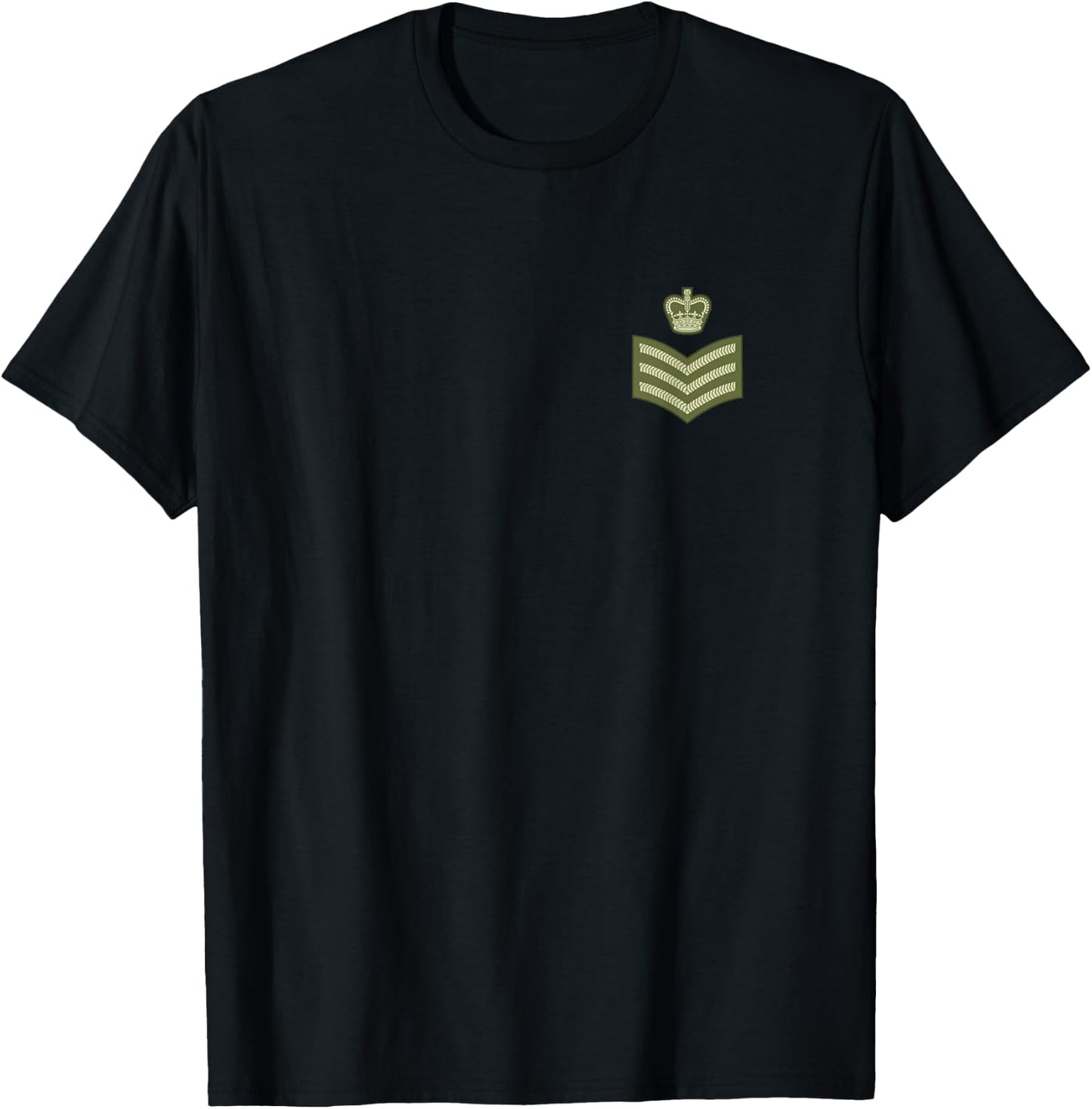 British Army Staff Sergeant OR7 rank T-Shirt - T-Shirt | Black