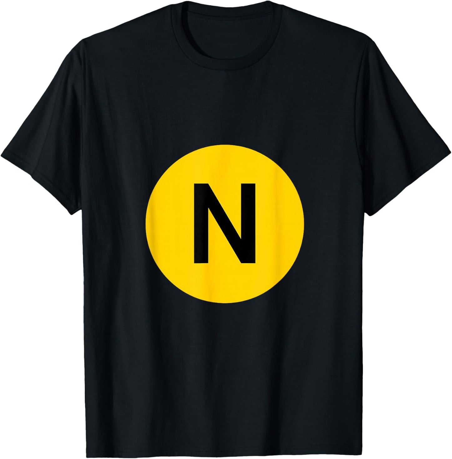 N Line - NYC Subway Train - Broadway T-Shirt - T-Shirt | Black