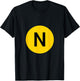 N Line - NYC Subway Train - Broadway T-Shirt - T-Shirt | Black