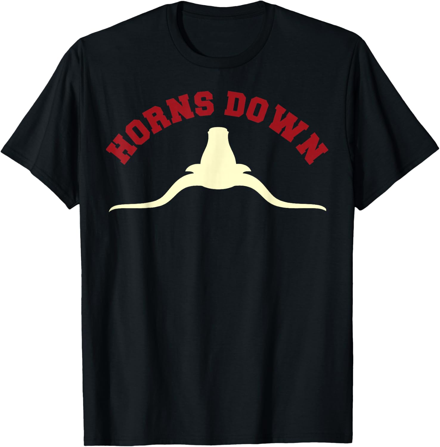 Horns Down Shirt Horns Down Texas Tuck Fexas Shirt T-Shirt - T-Shirt | Black