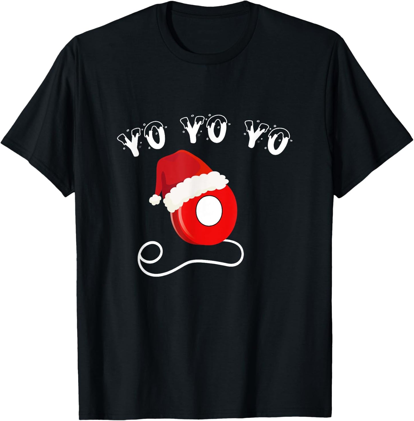Christmas YoYo Yo Yo Yo Funny Holiday Santa T-Shirt - T-Shirt | Black