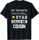 Proud Volleyball Cousin T-Shirt - T-Shirt | Black
