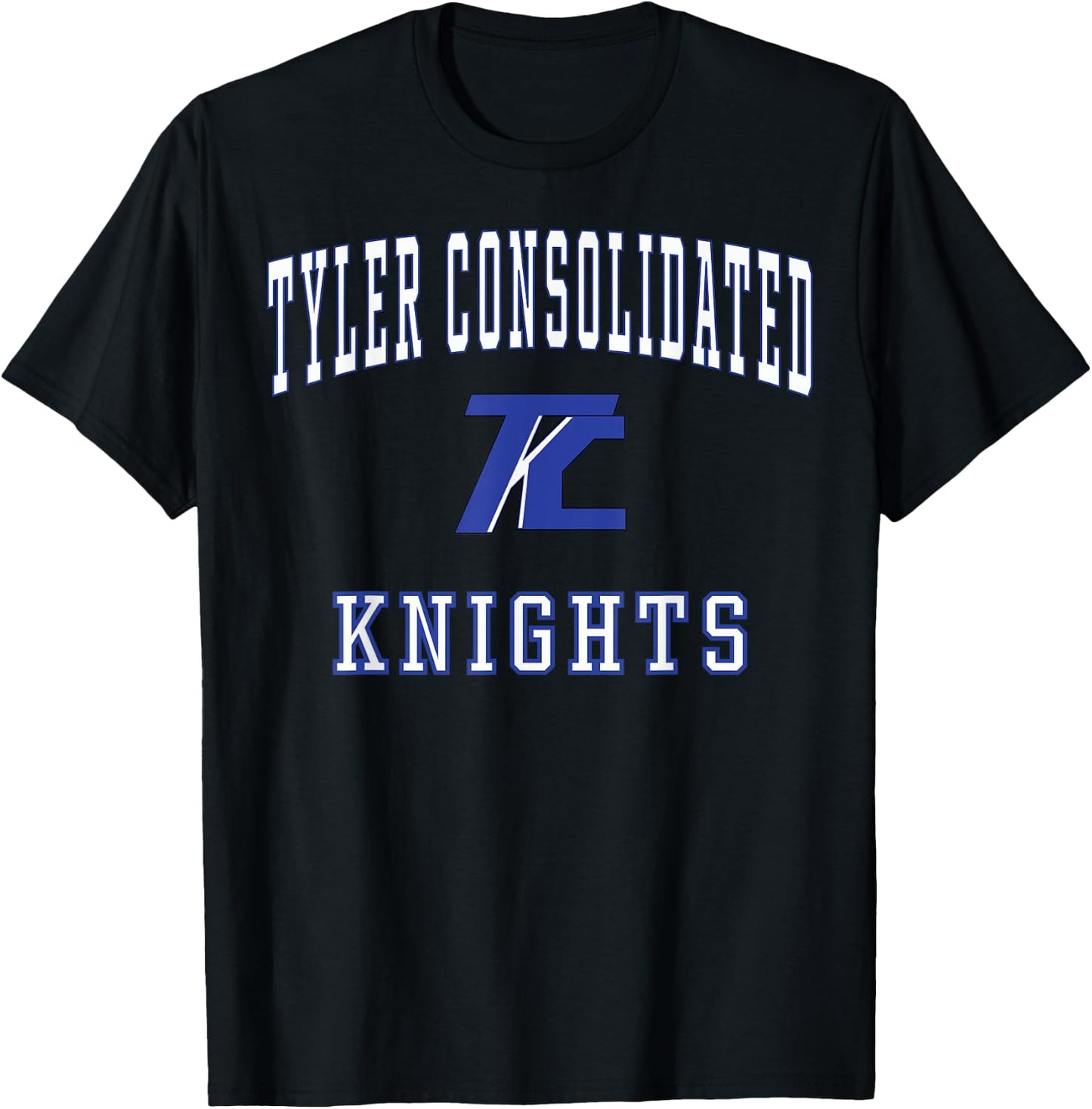 Tyler Consolidated High School Silver Knights C1 T-Shirt - T-Shirt | Black