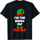 I'm The Bingo Elf Family Pajama Christmas Funny T-Shirt - T-Shirt | Black