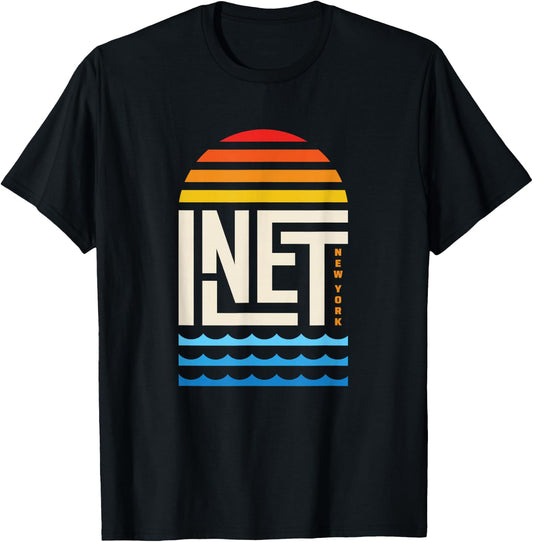Inlet New York Adirondacks Fourth Lake Sunset T-Shirt - T-Shirt | Black