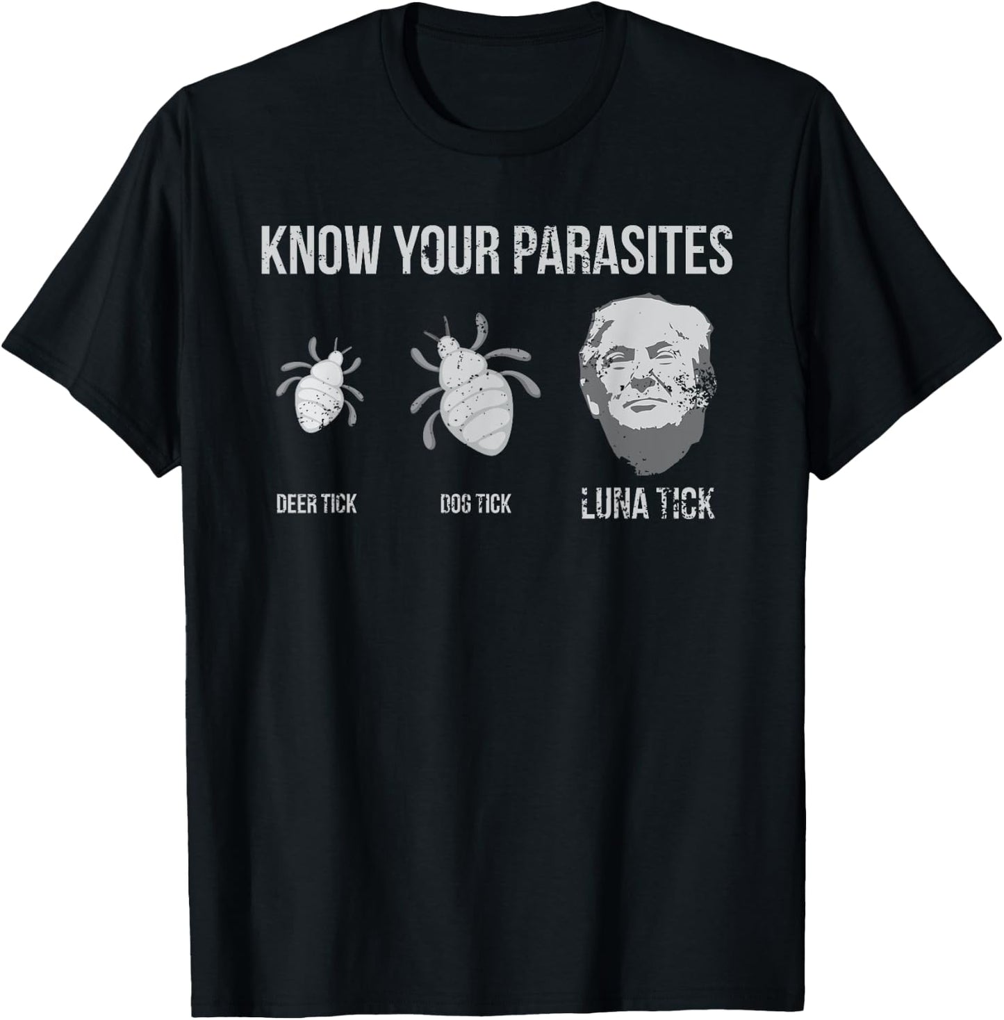 Know Your Parasites - President Donald Trump Shirt T-Shirt - T-Shirt | Black