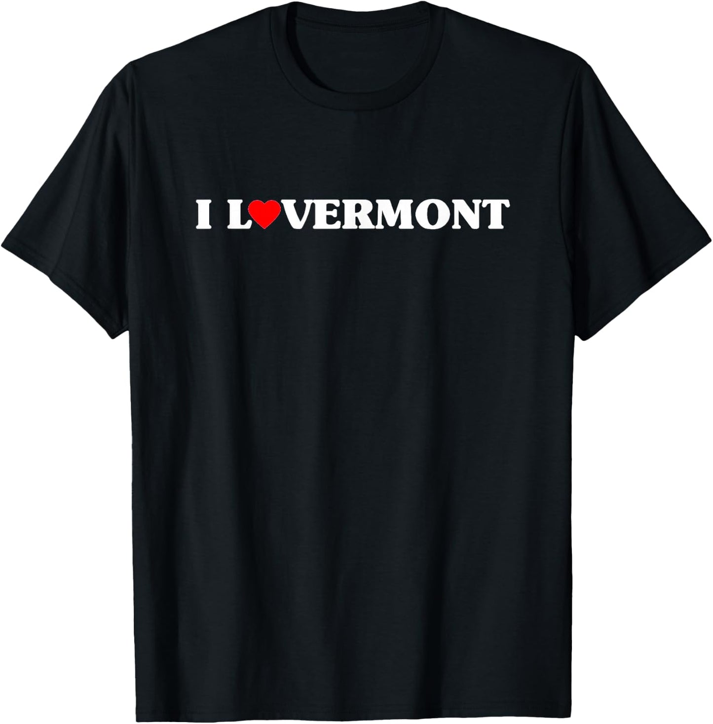I LOVERMONT : I Love Vermont T-Shirt - T-Shirt | Black