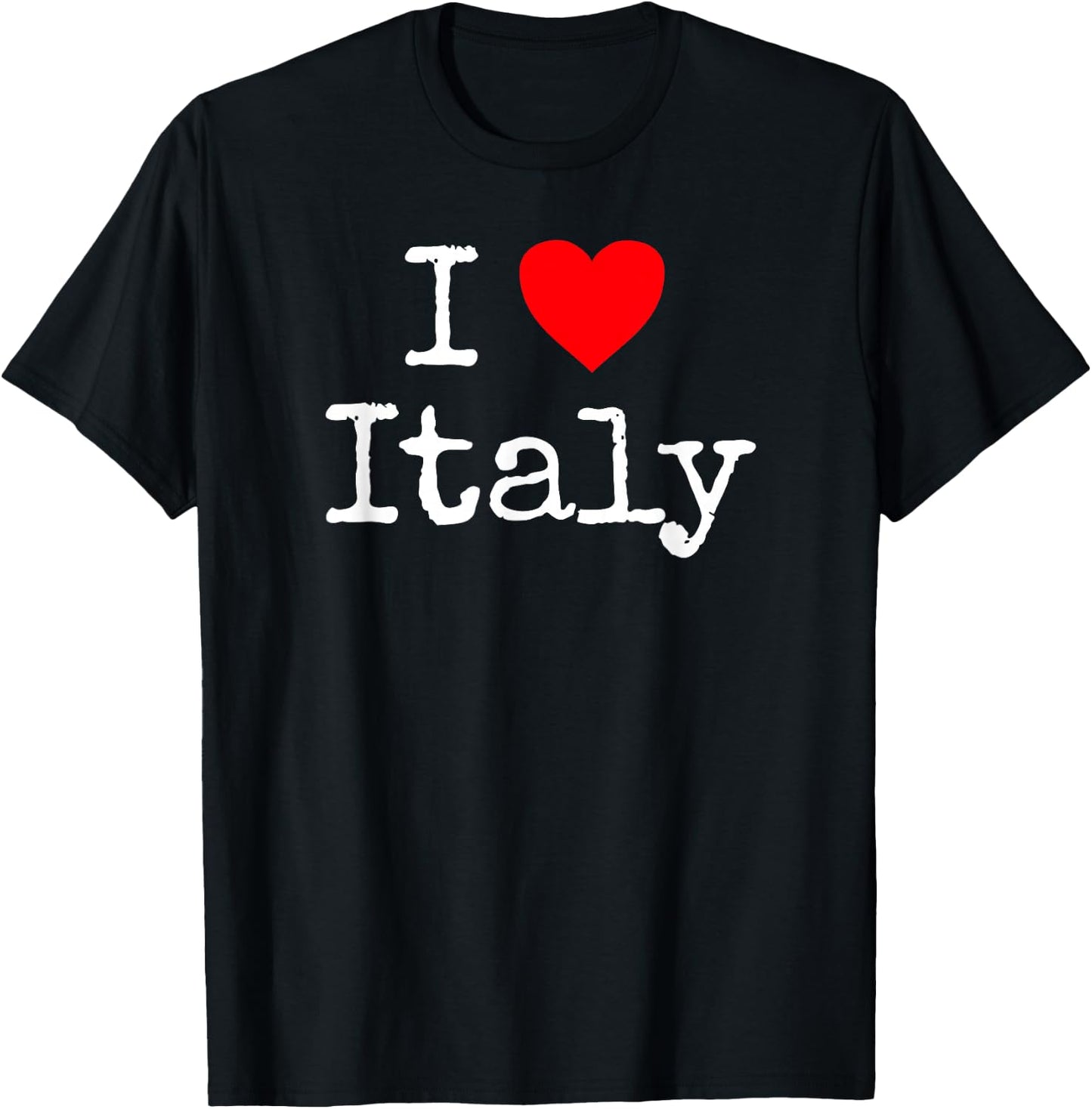 I Love Italy Italia T-Shirt - T-Shirt | Black
