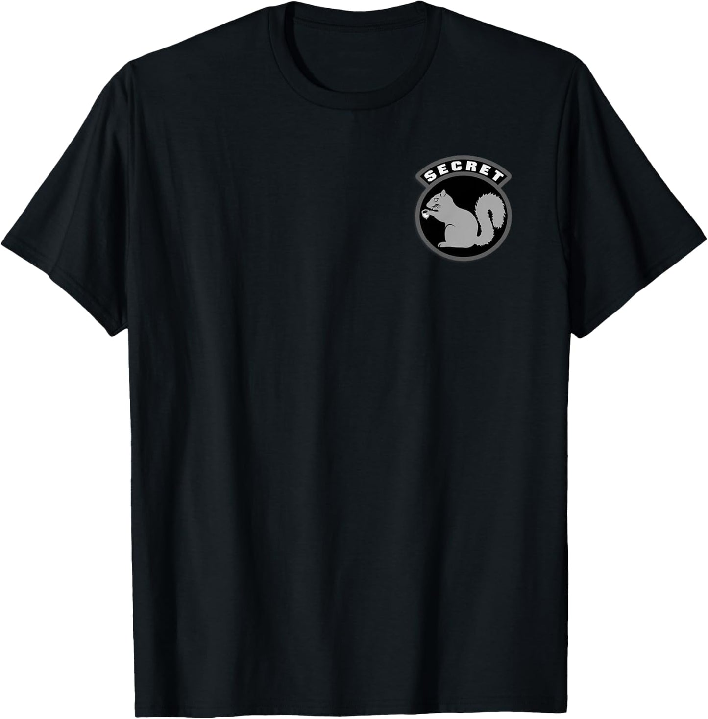Secret Squirrel Military Intelligence Field Patch T-Shirt - T-Shirt | Black