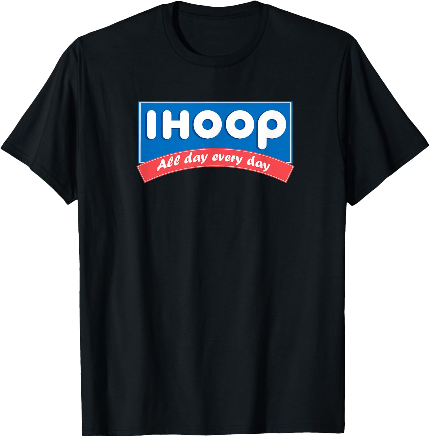 ihoop All Day Everyday Basketball Shirt T-Shirt - T-Shirt | Black