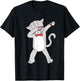 Dabbing Cat Funny Dab Gift Cat Men Women Girls Kids T-Shirt - T-Shirt | Black