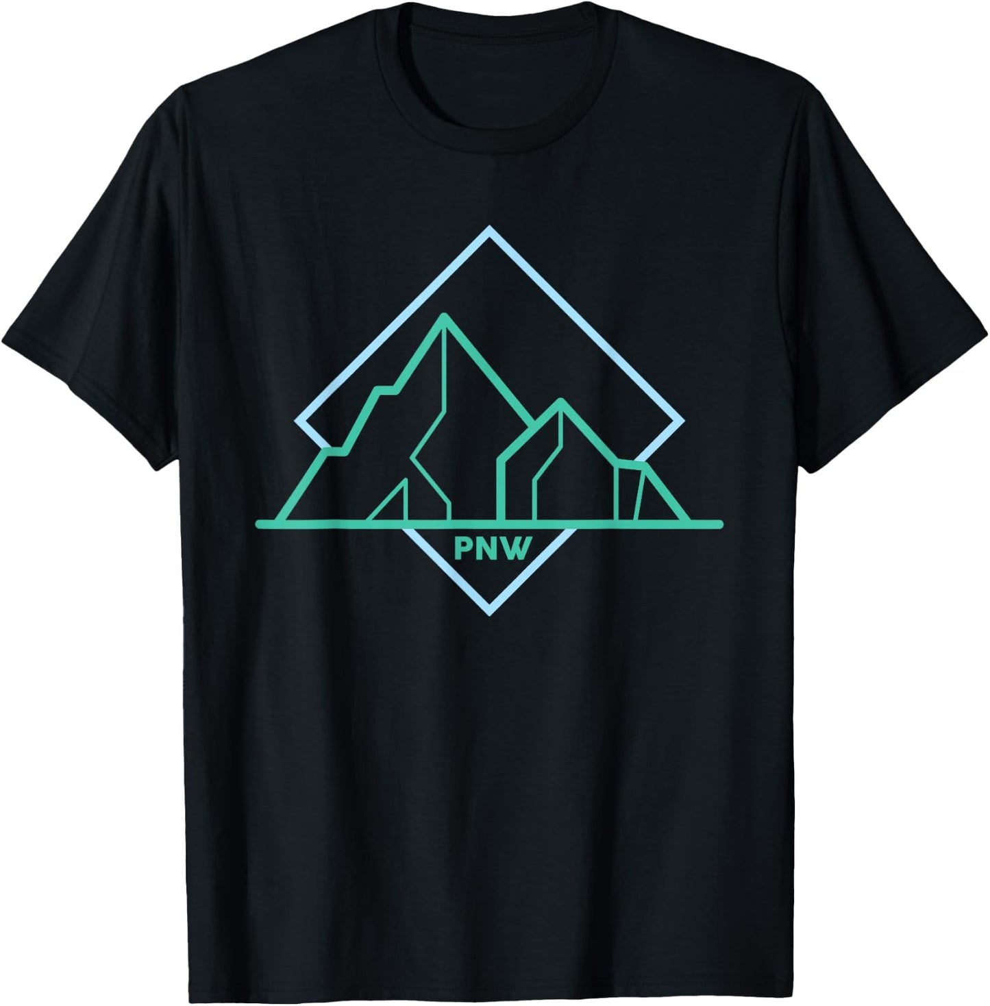 PNW Pacific Northwest North West T-Shirt - T-Shirt | Black