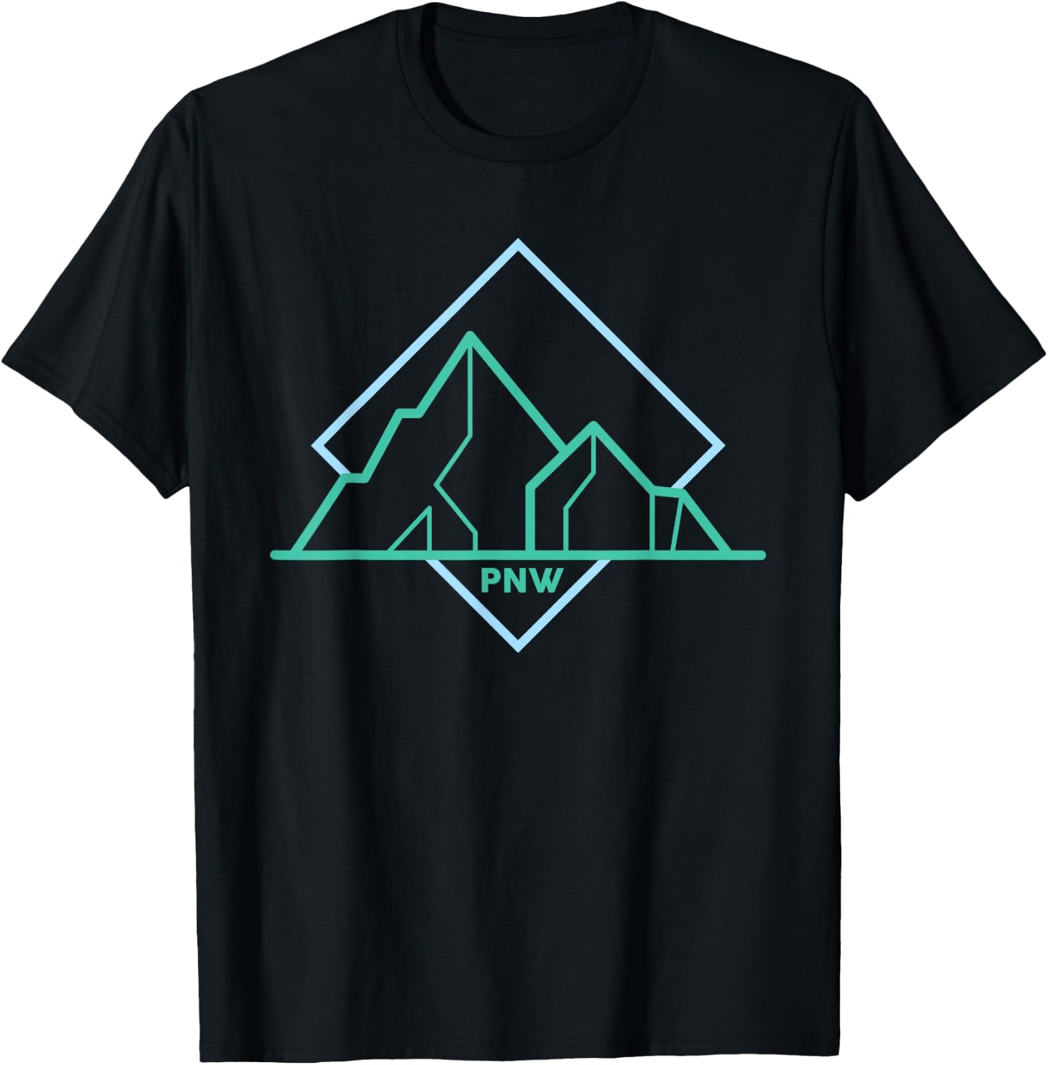 PNW Pacific Northwest North West T-Shirt - T-Shirt | Black