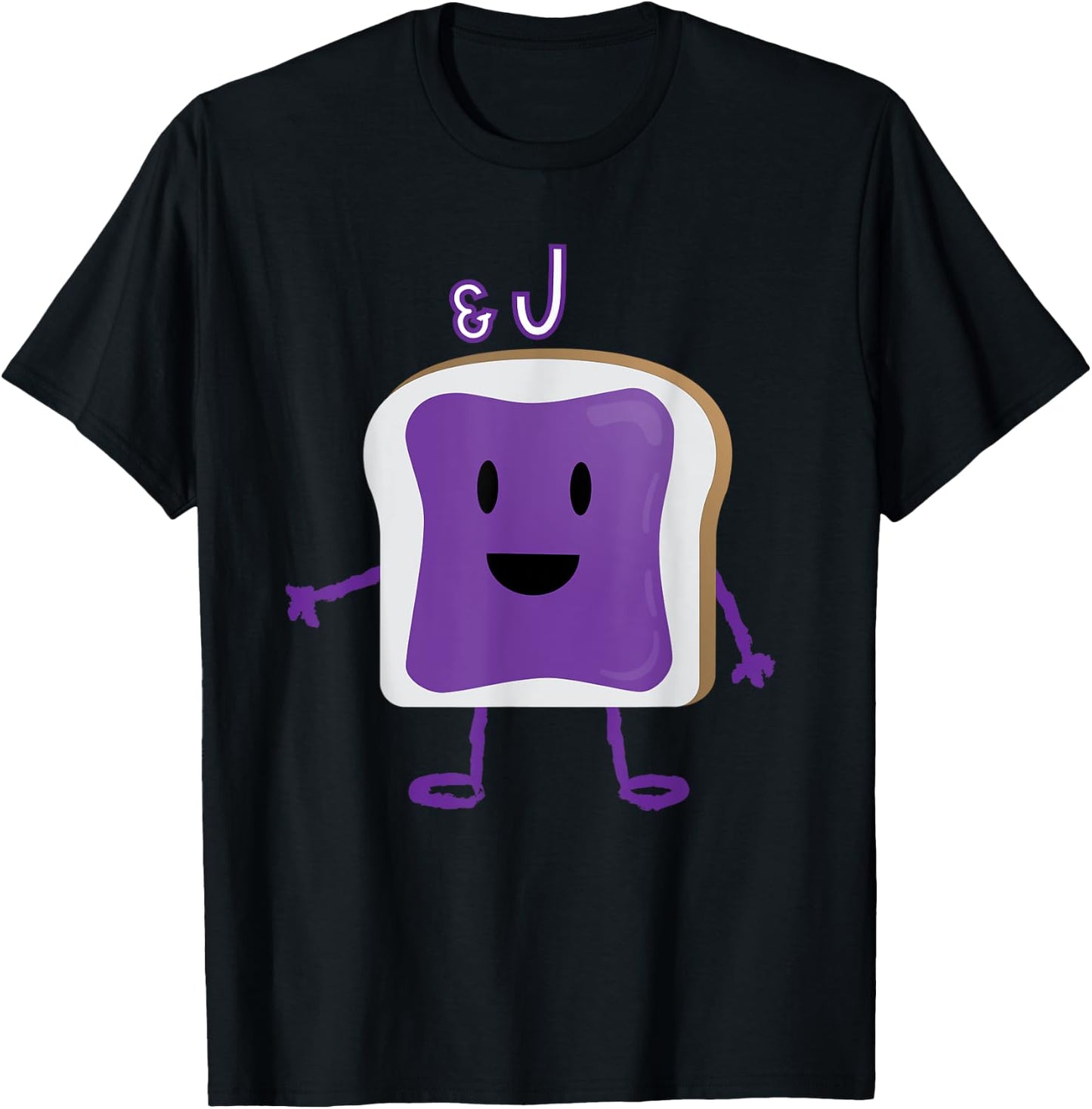 PB&J Jelly Halloween Matching Couples Costume T-Shirt - T-Shirt | Black