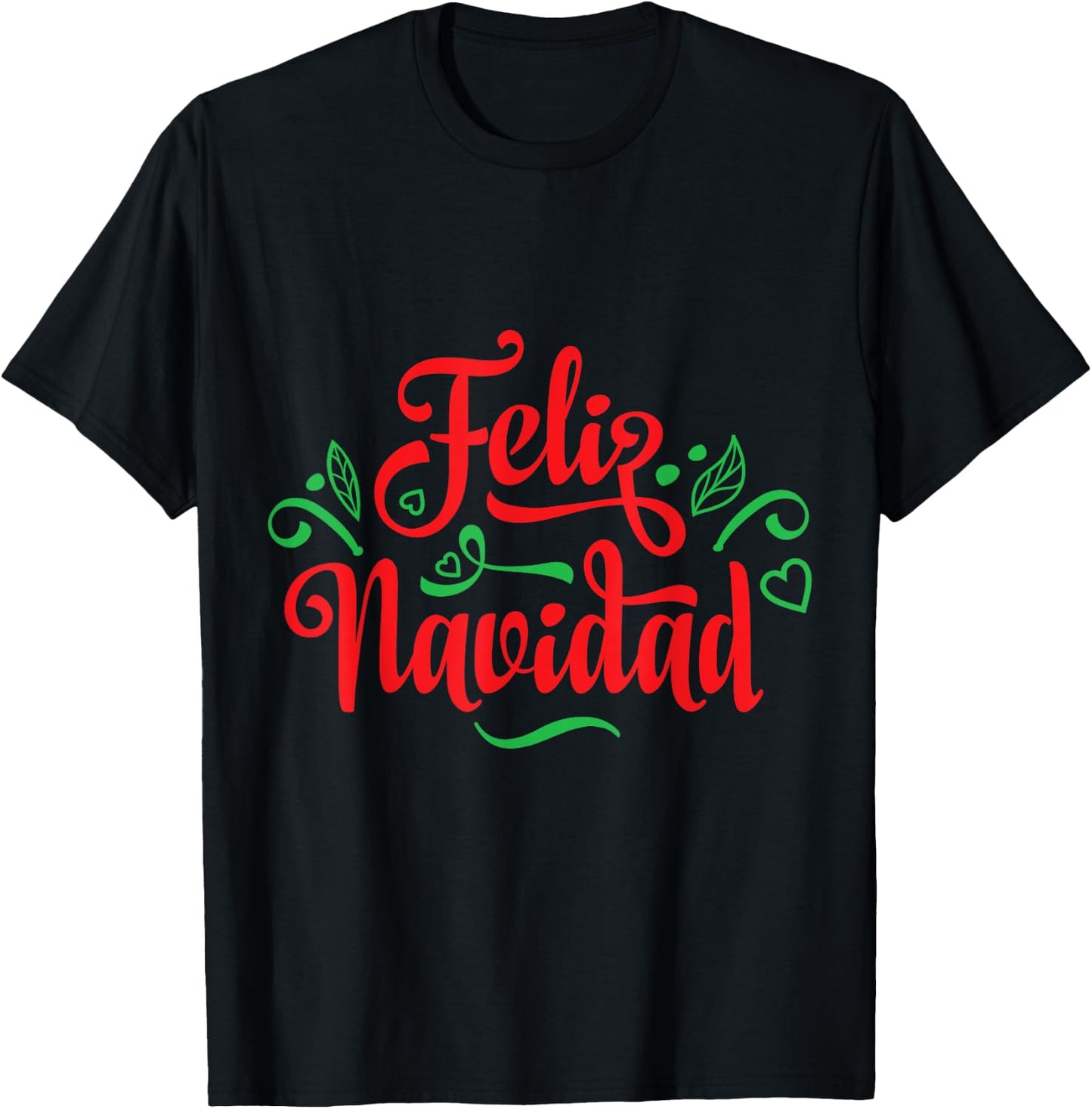 Feliz Navidad Latino Christmas T-Shirt - T-Shirt | Black