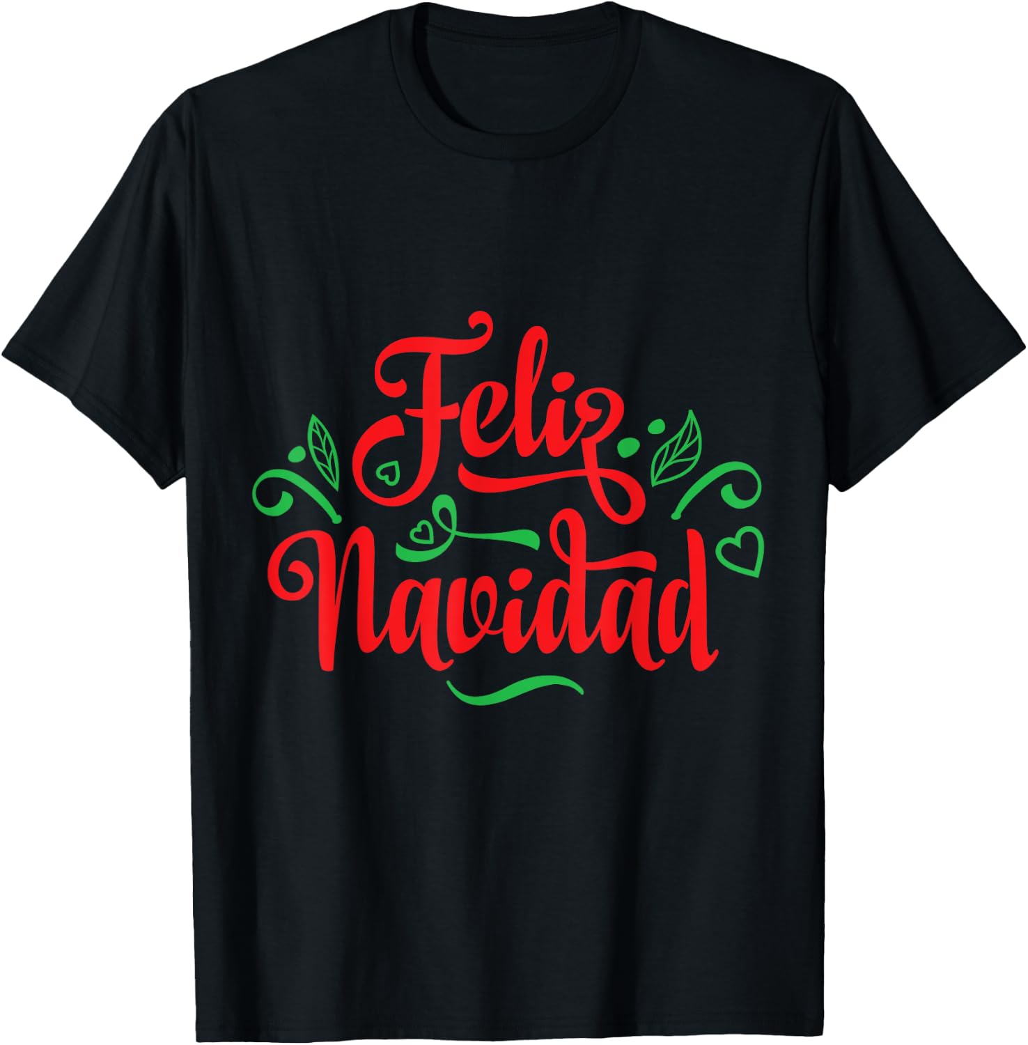 Feliz Navidad Latino Christmas T-Shirt - T-Shirt | Black