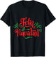 Feliz Navidad Latino Christmas T-Shirt - T-Shirt | Black