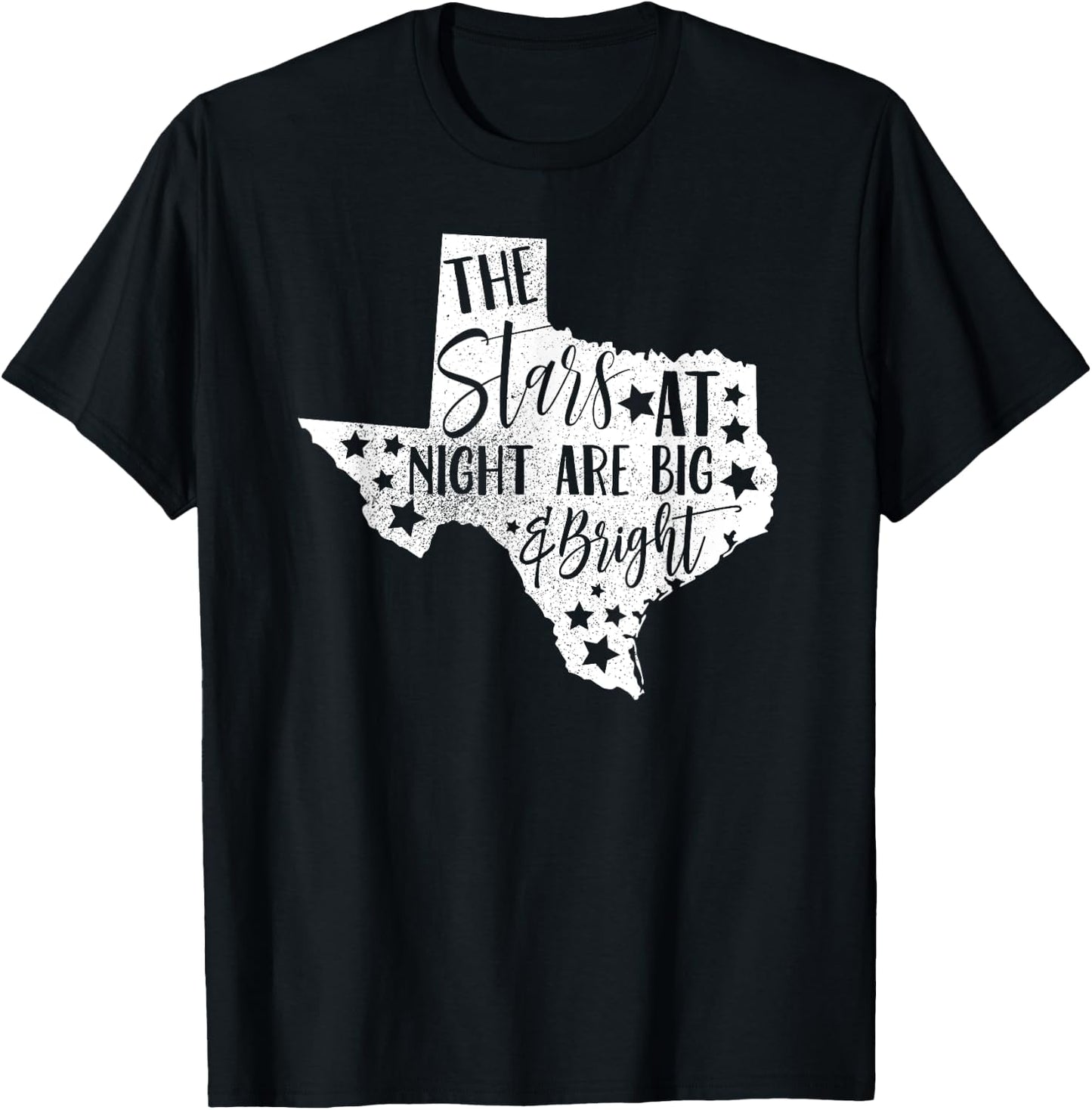 The stars are big and bright at night T-Shirt - T-Shirt | Black