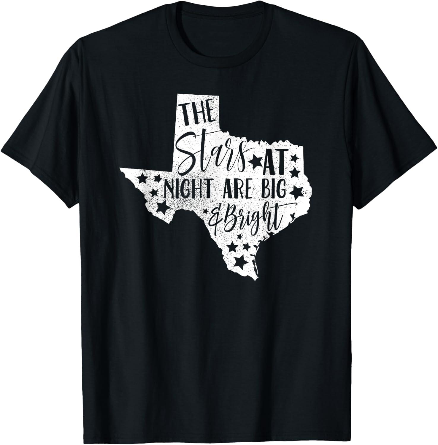The stars are big and bright at night T-Shirt - T-Shirt | Black