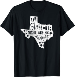 The stars are big and bright at night T-Shirt - T-Shirt | Black