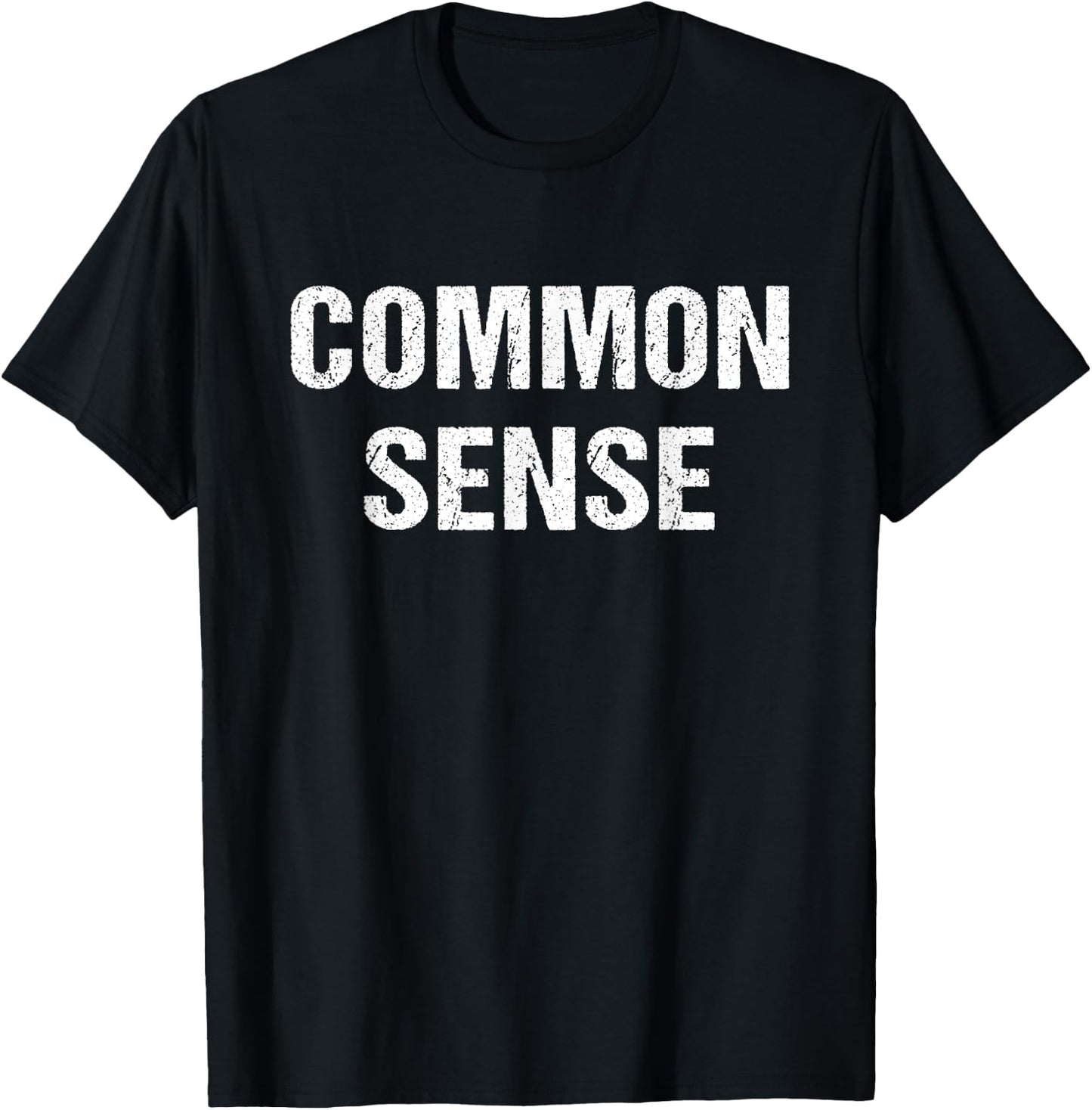 Common Sense Funny Not That Common Sarcasm Gift Shirt T-Shirt - T-Shirt | Black