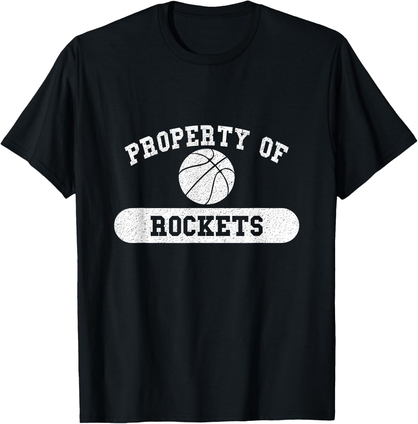 Property of Rockets Basketball T-Shirt - T-Shirt | Black