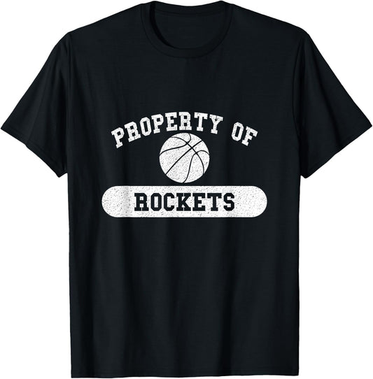 Property of Rockets Basketball T-Shirt - T-Shirt | Black