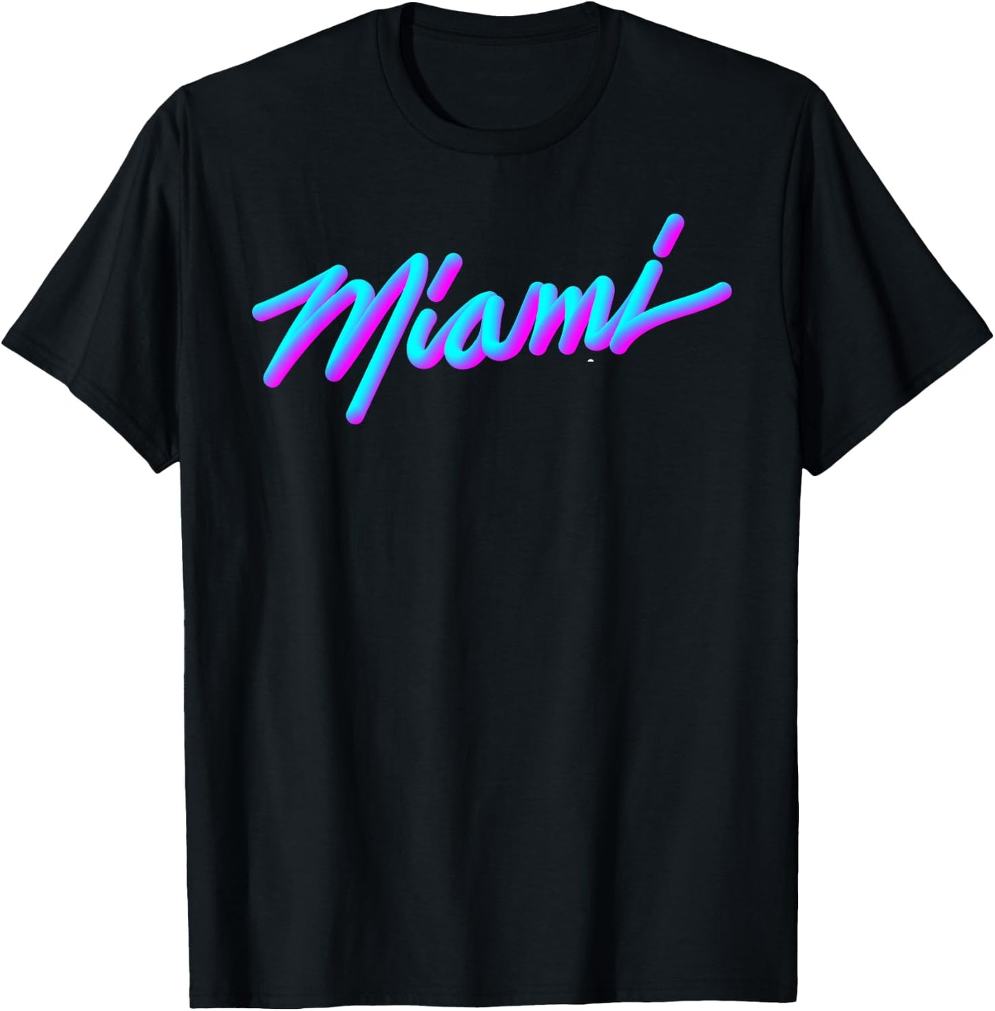Miami - Vaperwave Synthwave 80s Style Retro Design T-Shirt - T-Shirt | Black