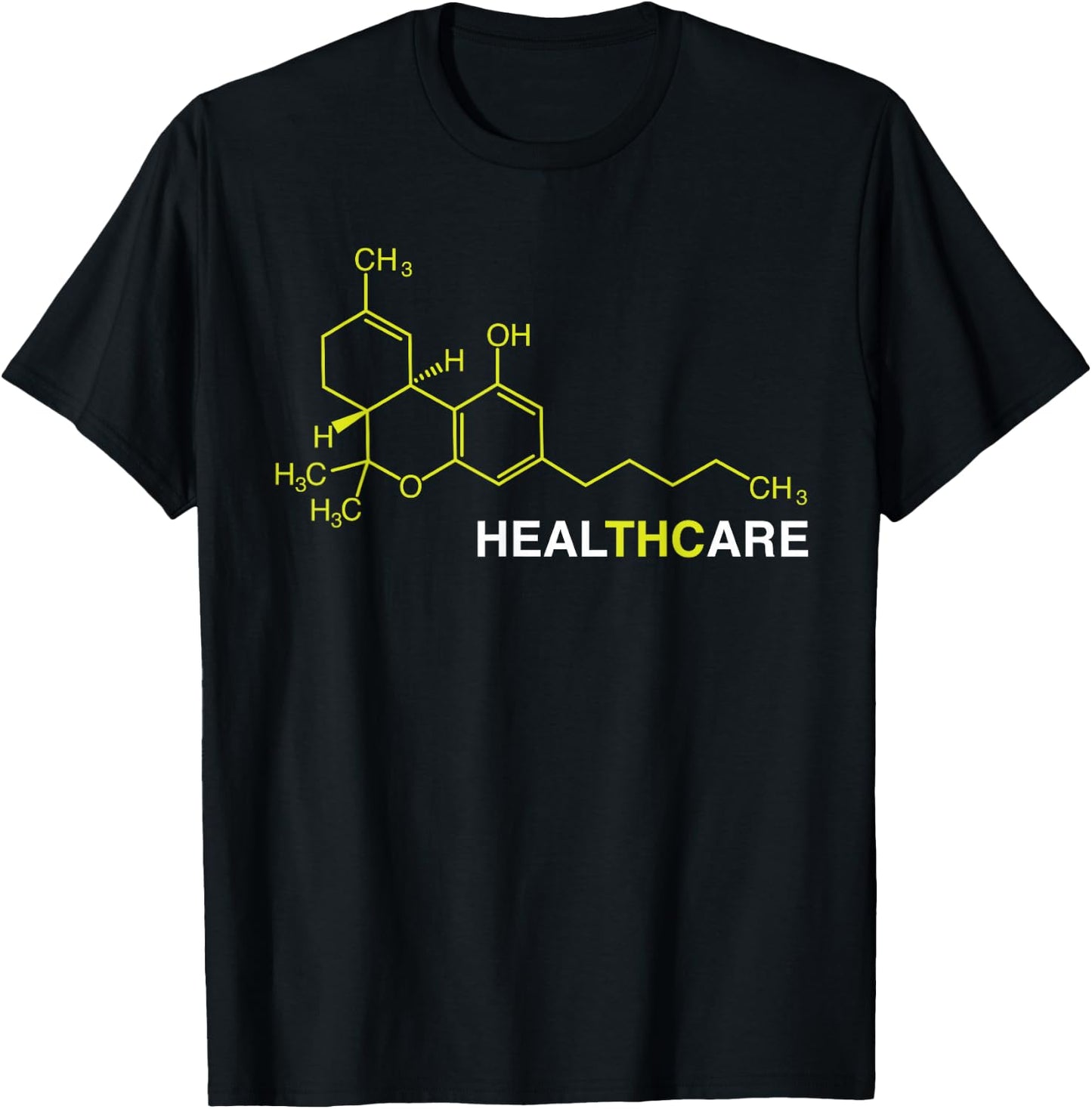 THC Healthcare Cannabis Medical Marijuana T-Shirt - T-Shirt | Black