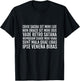 Catholic Exorcism Prayer Vade Retro Benedict Shirt T-Shirt - T-Shirt | Black