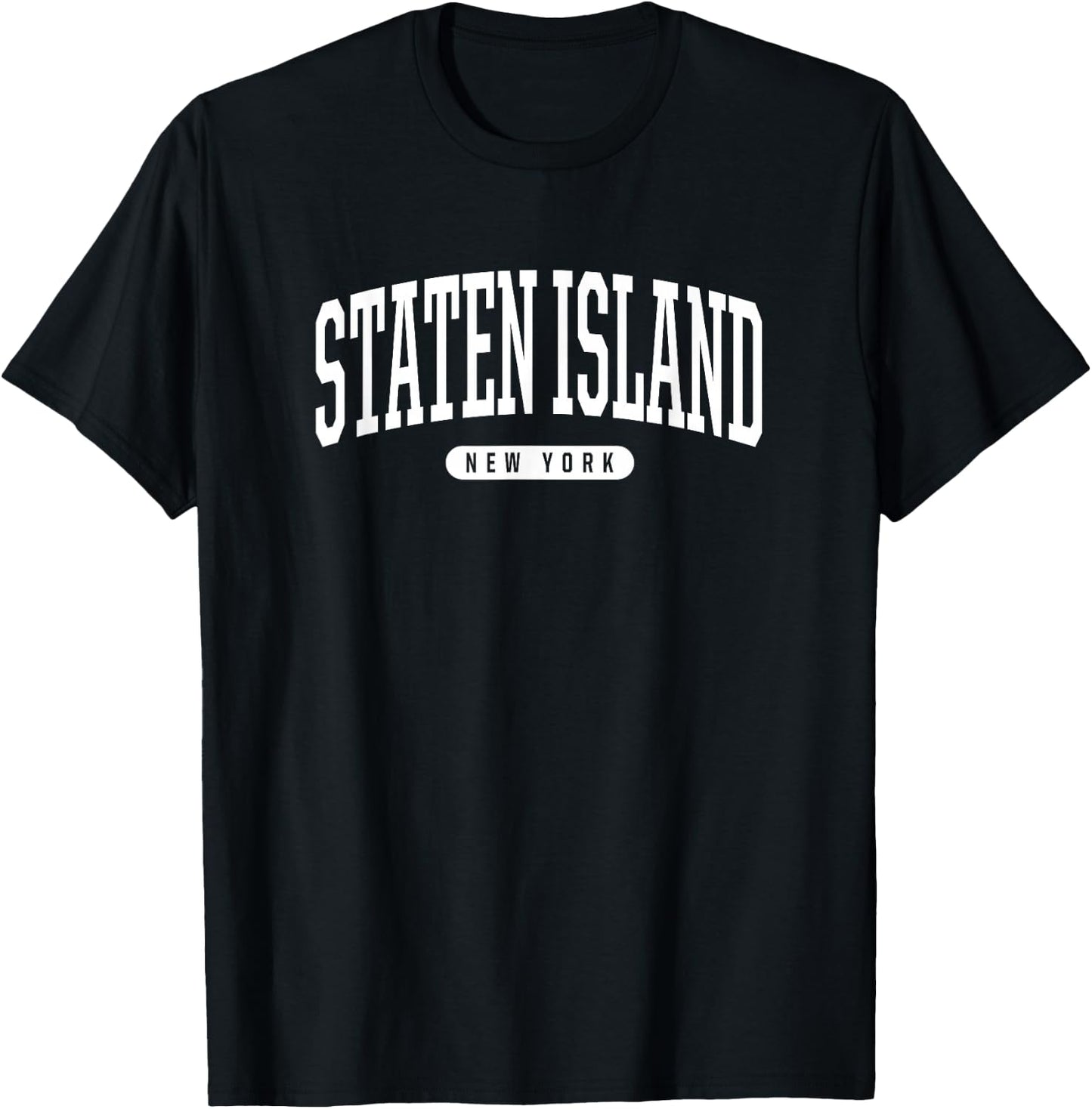 Staten Island New York T Shirt Staten Island Gift T-Shirt - T-Shirt | Black