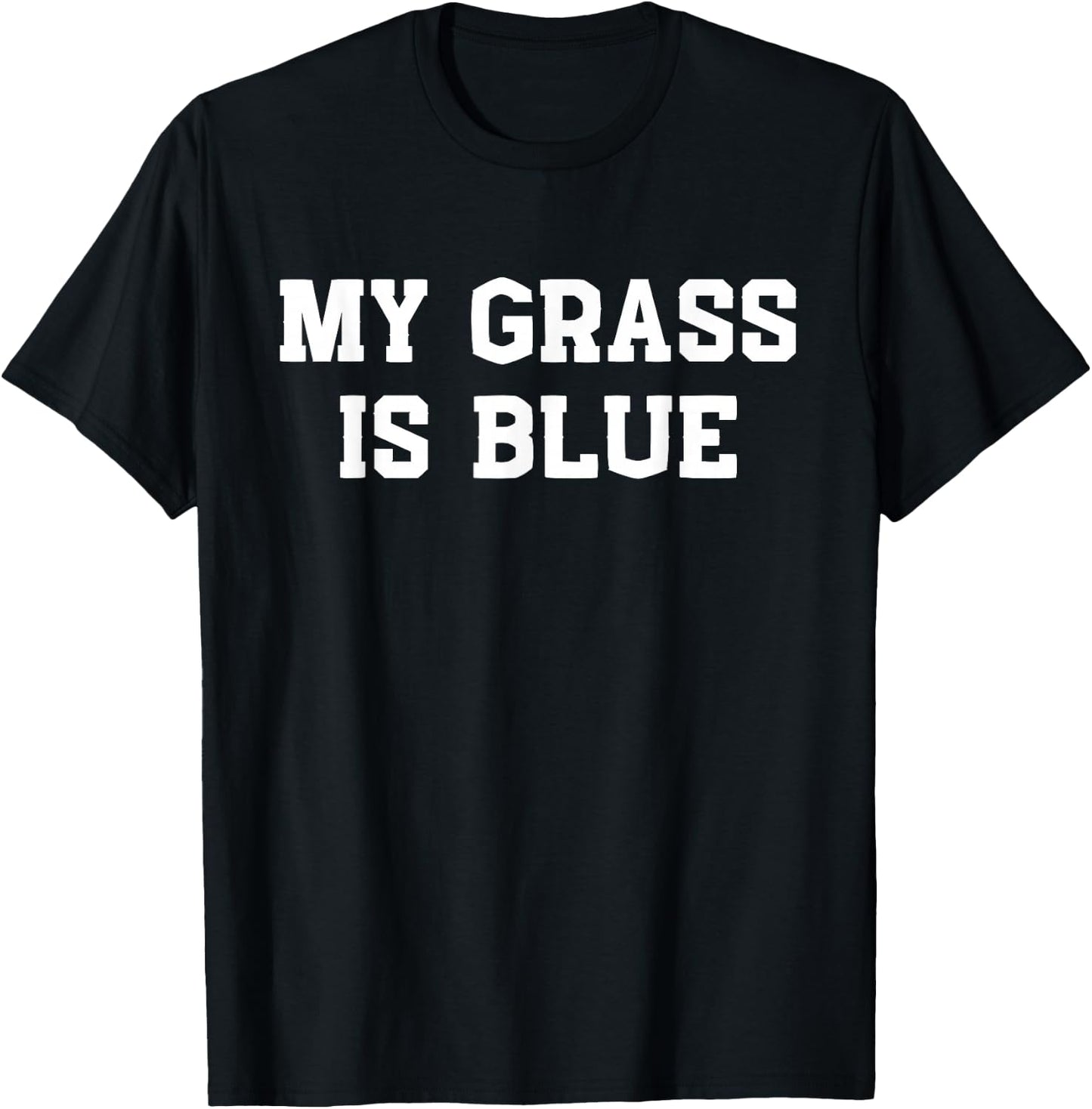 My grass is blue T-Shirt - T-Shirt | Black