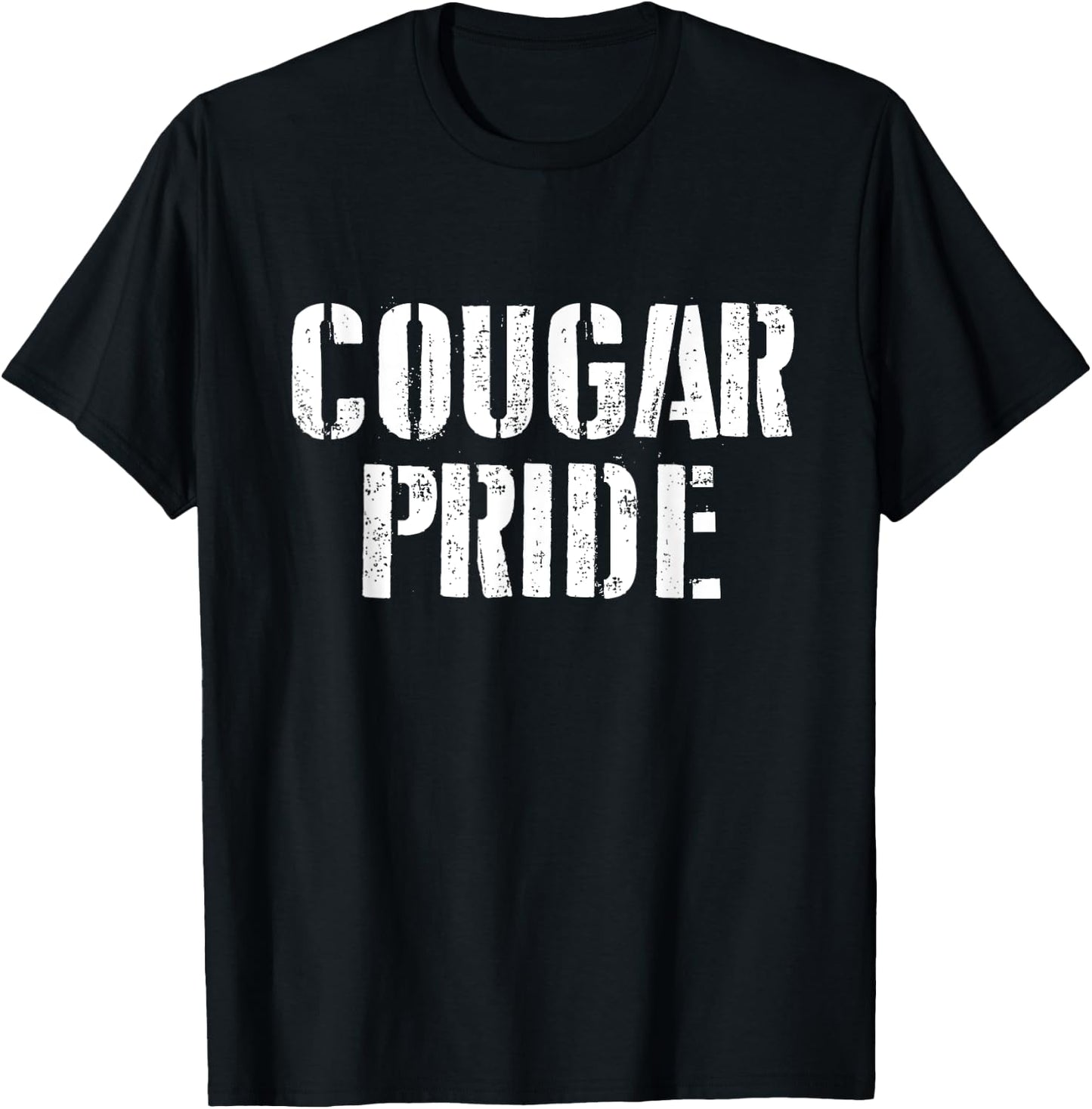 Cougar Pride T Shirt for any Sports Fan School Spirit Shirt T-Shirt - T-Shirt | Black