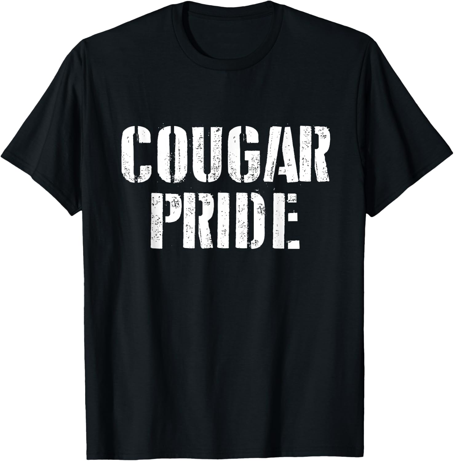 Cougar Pride T Shirt for any Sports Fan School Spirit Shirt T-Shirt - T-Shirt | Black