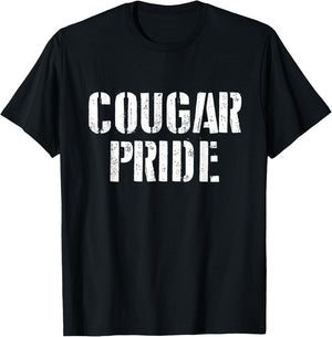 Cougar Pride T Shirt for any Sports Fan School Spirit Shirt T-Shirt - T-Shirt | Black