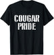 Cougar Pride T Shirt for any Sports Fan School Spirit Shirt T-Shirt - T-Shirt | Black