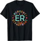 Funny Emergency Department Tech Emergency Room Tech Er Tech T-Shirt - T-Shirt | Black