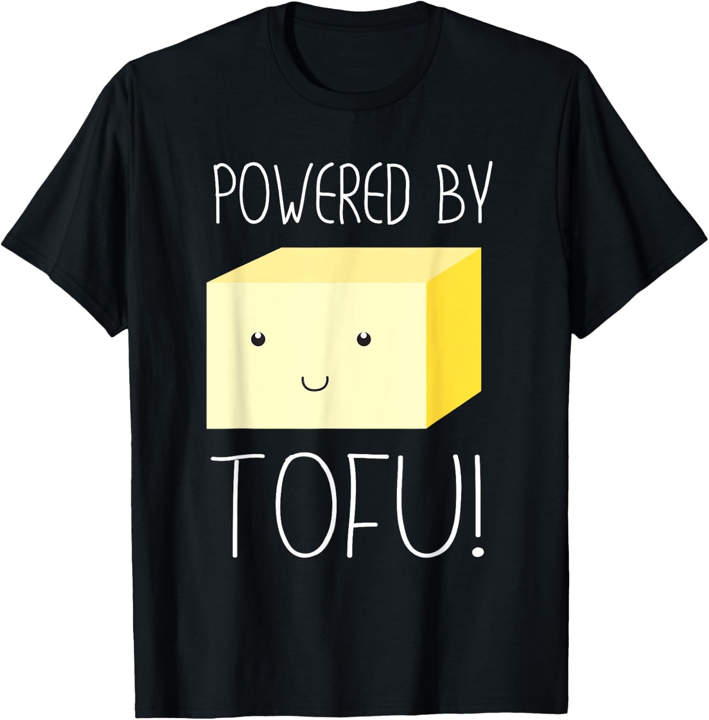 Powered by tofu T-Shirt - T-Shirt | Black