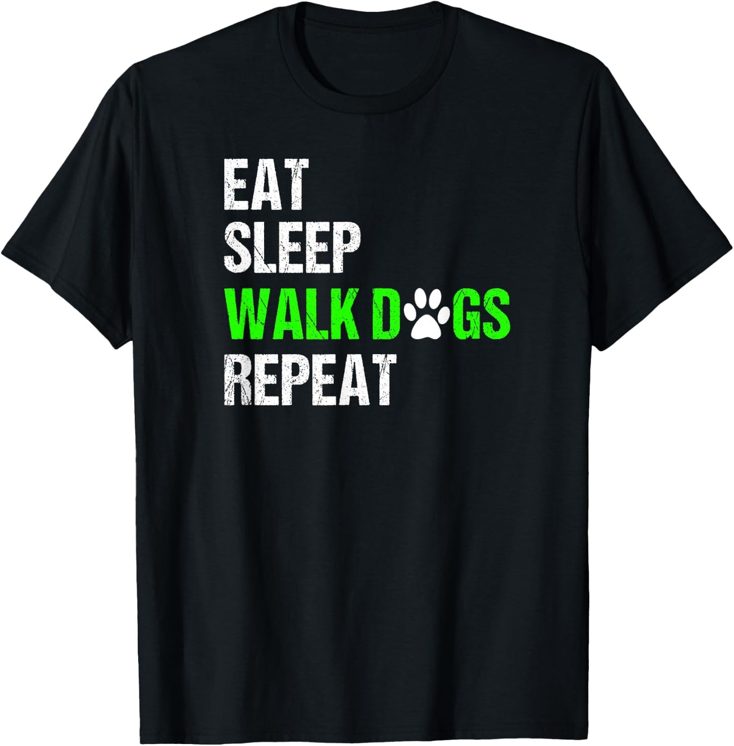 Dog Walker Shirt Dog Walking Gift Dog Lover Women Kids T-Shirt - T-Shirt | Black