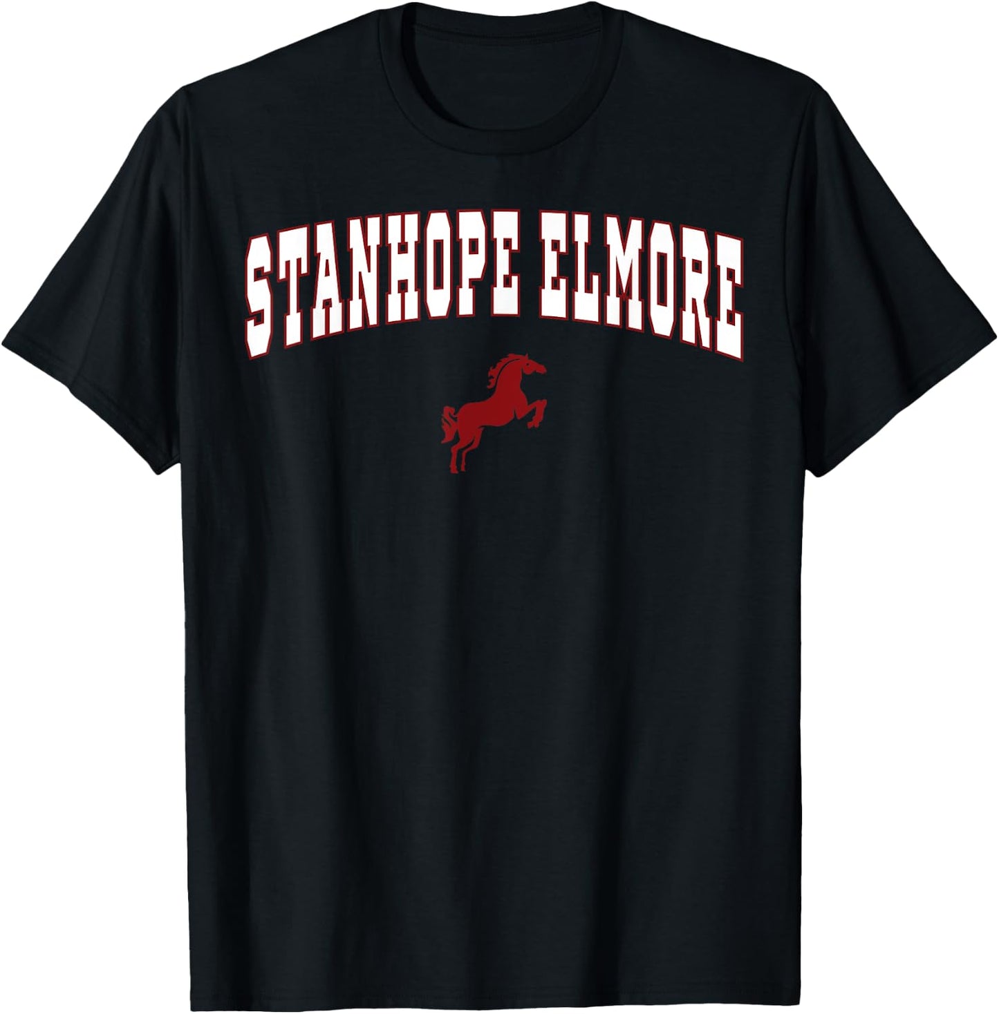 Stanhope Elmore High School Mustangs C2 T-Shirt - T-Shirt | Black