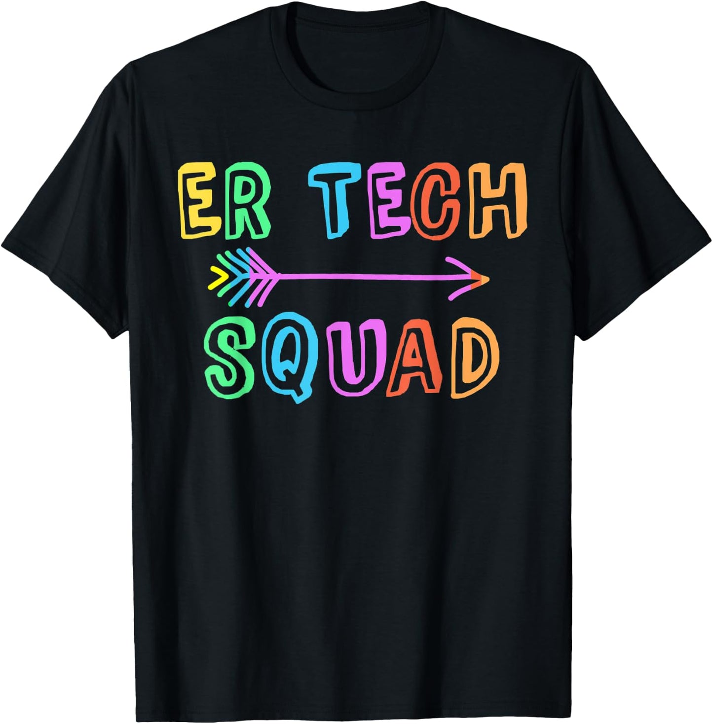ER Tech Team Emergency Room Technical Crew T-Shirt - T-Shirt | Black
