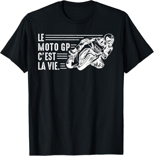 Moto GP is life motorcycle gp Racing Motorcycles Biker humor T-Shirt - T-Shirt | Black