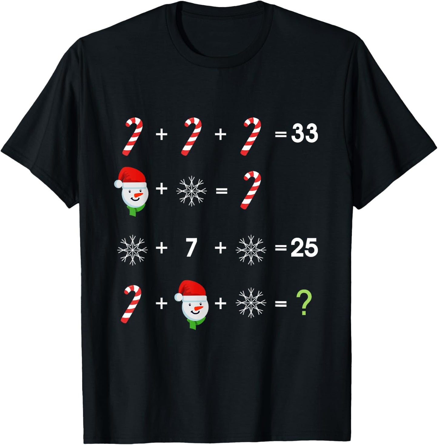 Order of Operations Quiz Funny Math Teacher Christmas Gift T-Shirt - T-Shirt | Black
