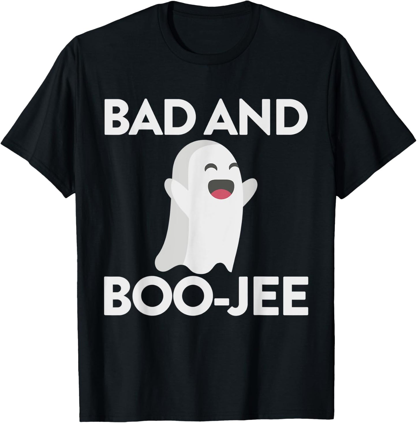 Bad And Boojee Ghost Shirt Bad And Boujee Halloween Shirt T-Shirt - T-Shirt | Black