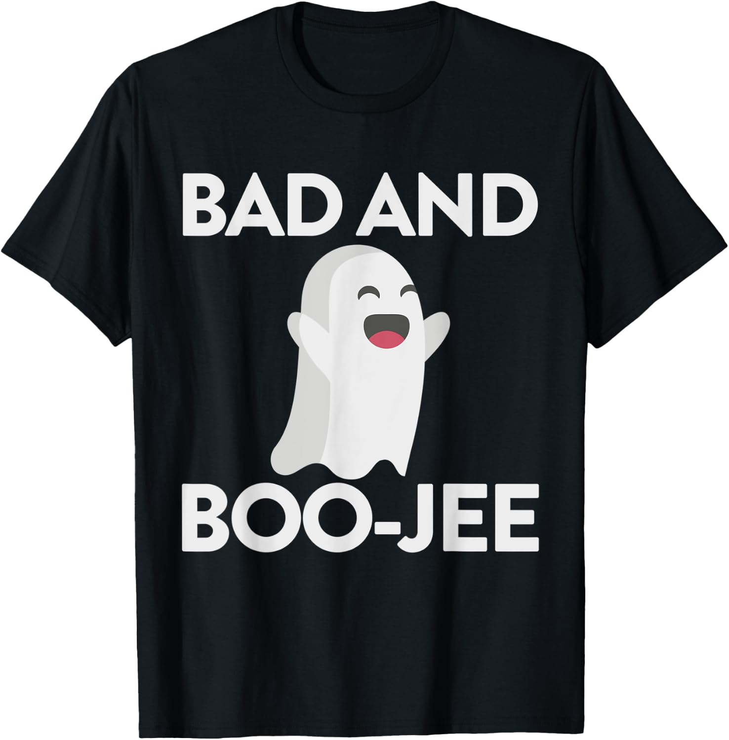 Bad And Boojee Ghost Shirt Bad And Boujee Halloween Shirt T-Shirt - T-Shirt | Black