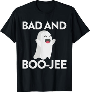 Bad And Boojee Ghost Shirt Bad And Boujee Halloween Shirt T-Shirt - T-Shirt | Black